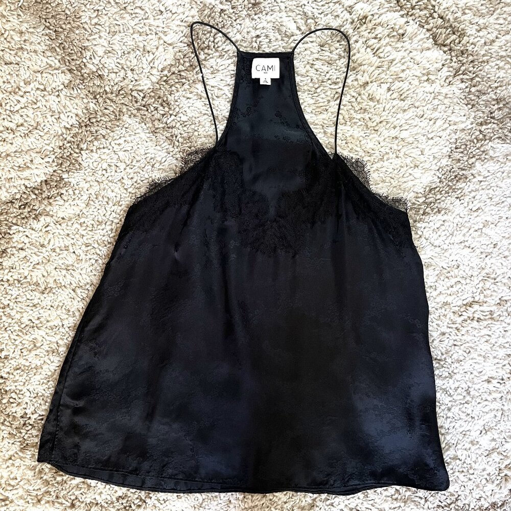 Cami Black lace camisole with detailing (US S)